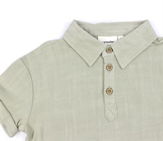 Lil Atelier moss gray skjorte/top